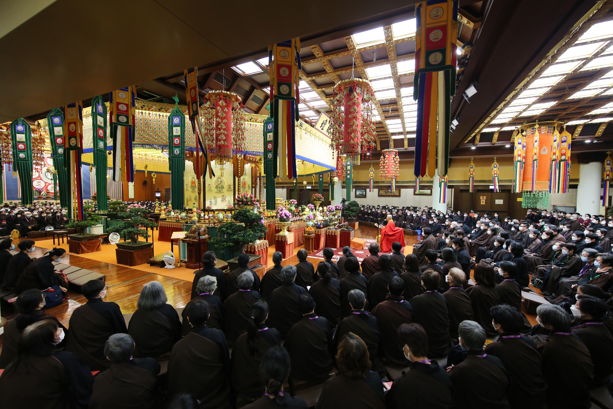 楞嚴壇法會儀式中
