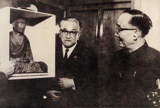 1963年日本文化代表團贈送鑒真和尚坐像與中國