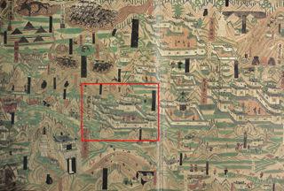 敦煌石窟61洞壁畫《五台山圖》中「大佛光寺」