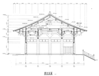 大雄殿橫剖面圖